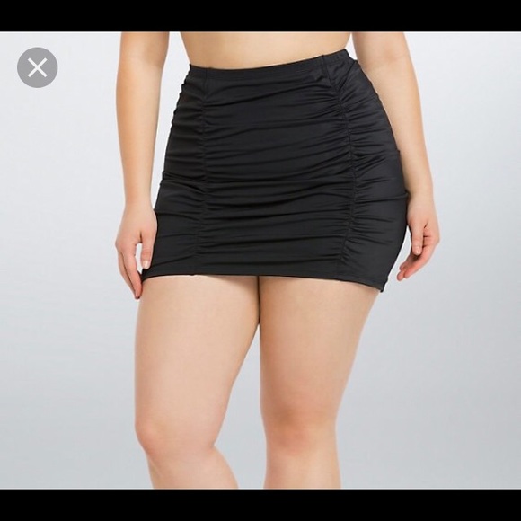 Torrid ruched swim skirt Clearance